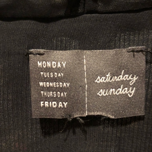 Saturday Sunday black top, flowing lines, elegant top. sleek and feminine. - Picture 2 of 2